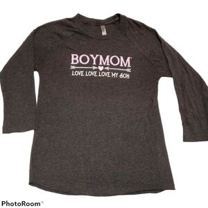 Next Level Relaxed Fit "Boy Mom" Long Sleeve Tee 357
